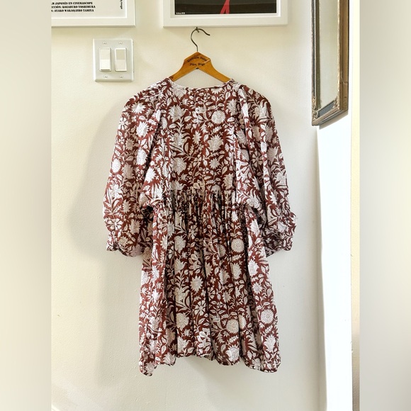 Daughters of India boho Kyra Dress in Wine XS - Picture 5 of 7